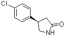 (R)-Baclofen lactam molecular structure (CAS 123632-35-9)