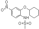 N-[2-(Cyclohexyloxy)-4-nitrophenyl]methanesulfonamide molecular structure (CAS 123653-11-2)
