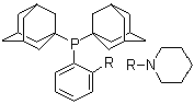 结构式 CAS# 1237588-13-4, 双(金刚烷-1-基)(2-哌啶基苯基)膦