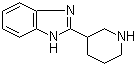 2-(3-哌啶基)-1H-苯并咪唑分子结构 (CAS 123771-23-3)