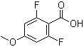 2,6-Difluoro-4-methoxybenzoic acid molecular structure (CAS 123843-65-2)