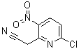 6-Chloro-3-nitro-2-pyridineacetonitrile molecular structure (CAS 123846-69-5)