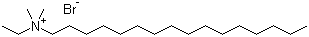 Dimethylethylhexadecylammonium bromide molecular structure (CAS 124-03-8)