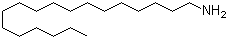 Octadecanamine molecular structure (CAS 124-30-1)