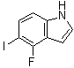 structure of CAS# 1240113-40-9, 4-Fluoro-5-iodo-1H-indole