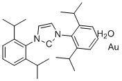 1,3-Bis(2,6-di-i-propylphenyl)imidazol-2-ylidenegold(I) hydroxide molecular structure (CAS 1240328-73-7)