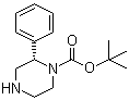 结构式 CAS# 1240583-48-5, (S)-叔丁氧羰基-2-苯基哌嗪