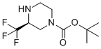 tert-butyl (3S)-3-(trifluoromethyl)piperazine-1-carboxylate molecular structure (CAS 1240587-95-4)