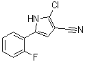 2-Chloro-5-(2-fluorophenyl)-1H-pyrrole-3-carbonitrile molecular structure (CAS 1240948-72-4)