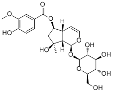 6-O-Vanilloylajugol molecular structure (CAS 124168-04-3)