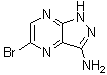 structure of CAS# 1242336-77-1, 5-Bromo-1H-pyrazolo[3,4-b]pyrazin-3-amine