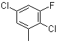 2,5-Dichloro-1-fluoro-3-methylbenzene molecular structure (CAS 1242339-87-2)