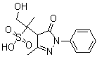 4,5-Dihydro-alpha-(hydroxymethyl)-alpha,3-dimethyl-5-oxo-1-phenyl-1H-pyrazole-4-methanesulfonic acid molecular structure (CAS 1242471-40-4)