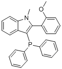2-(2-甲氧基苯基)-1-甲基-3-二苯基膦基-1H-吲哚分子结构 (CAS 1242759-01-8)