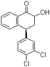 4-(3,4-Dichlorophenyl)-2-hydroxy-3,4-dihydro-2H-naphthalen-1-one molecular structure (CAS 124345-10-4)