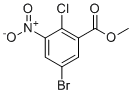 Methyl 5-bromo-2-chloro-3-nitrobenzoate molecular structure (CAS 124371-59-1)