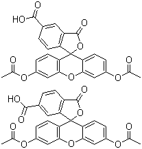5(6)-Carboxyfluorescein diacetate molecular structure (CAS 124387-19-5)