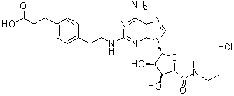 CGS 21680 hydrochloride molecular structure (CAS 124431-80-7)