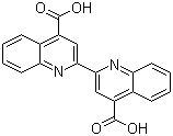 2,2'-联喹啉-4,4'-二羧酸分子结构 (CAS 1245-13-2)