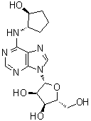 结构式 CAS# 124555-18-6, N-[(1S,2S)-2-羟基环戊基]腺苷