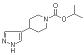 Isopropyl 4-(1H-pyrazol-4-yl)piperidine-1-carboxylate molecular structure (CAS 1245645-53-7)