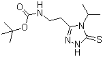 tert-Butyl (2-(4-isopropyl-5-thioxo-4,5-dihydro-1H-1,2,4-triazol-3-yl)ethyl)carbamate molecular structure (CAS 1245806-45-4)