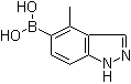 structure of CAS# 1245816-09-4, (4-Methyl-1H-indazol-5-yl)boronic acid