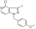 4-Chloro-3-iodo-1-[(4-methoxyphenyl)methyl]-1H-pyrazolo[4,3-c]pyridine molecular structure (CAS 1246349-97-2)