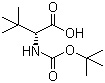 N-Boc-D-tert-leucine molecular structure (CAS 124655-17-0)