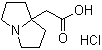 Tetrahydro-1H-pyrrolizine-7a(5H)-acetic acid hydrochloride molecular structure (CAS 124655-63-6)
