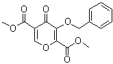 4-Oxo-3-(phenylmethoxy)-4H-pyran-2,5-dicarboxylic acid 2,5-dimethyl ester molecular structure (CAS 1246616-66-9)