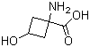 1-氨基-3-羟基环丁烷甲酸分子结构 (CAS 1246809-40-4)