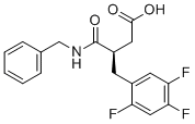 (R)-3-(Benzylcarbamoyl)-4-(2,4,5-trifluorophenyl)-butanoic acid molecular structure (CAS 1246960-25-7)
