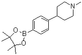 结构式 CAS# 1247000-92-5, 4-(1-甲基-4-哌啶基)苯硼酸频哪醇酯