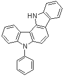 5,12-Dihydro-5-phenylindolo[3,2-a]carbazole molecular structure (CAS 1247053-55-9)