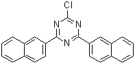 2-Chloro-4,6-di-2-naphthalenyl-1,3,5-triazine molecular structure (CAS 1247124-77-1)