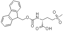 structure of CAS# 1247791-23-6, (2R)-2-[[(9H-Fluoren-9-ylmethoxy)carbonyl]amino]-4-(methylsulfonyl)butanoic acid