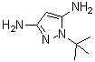 1-(1,1-Dimethylethyl)-1H-pyrazole-3,5-diamine molecular structure (CAS 1248686-50-1)