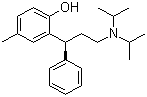 结构式 CAS# 124937-51-5, 托特罗定; (R)-2-[3-(二异丙胺基)-1-苯丙基]-4-甲基苯酚
