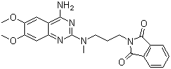 2-[3-[(4-Amino-6,7-dimethoxy-2-quinazolinyl)methylamino]propyl]-1H-isoindole-1,3(2H)-dione molecular structure (CAS 1250263-66-1)