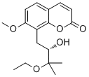(S)-8-(3-Ethoxy-2-hydroxy-3-methylbutyl)-7-methoxy-2H-1-benzopyran-2-one molecular structure (CAS 125072-68-6)