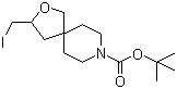 结构式 CAS# 1250998-93-6, 3-(碘甲基)-2-氧杂-8-氮杂螺[4.5]癸烷-8-羧酸叔丁酯