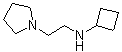 N-Cyclobutyl-1-pyrrolidineethanamine molecular structure (CAS 1251030-48-4)