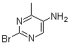 结构式 CAS# 1251032-89-9, 2-溴-4-甲基-5-嘧啶胺