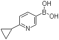 6-Cyclopropylpyridine-3-boronic acid molecular structure (CAS 1253055-87-6)
