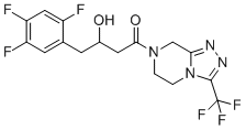 structure of CAS# 1253056-01-7, Sitagliptin Hydroxy Amide Impurity;3-hydroxy-1-(3-(trifluoromethyl)-5,6-dihydro-[1,2,4]triazolo[4,3-a]pyrazin-7(8H)-yl)-4-(2,4,5-trifluorophenyl)butan-1-one