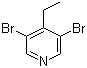 3,5-Dibromo-4-ethylpyridine molecular structure (CAS 125419-80-9)