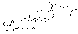 Cholesterol sulfate molecular structure (CAS 1256-86-6)