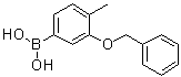 [4-Methyl-3-(phenylmethoxy)phenyl]boronic acid molecular structure (CAS 1256355-31-3)