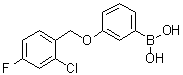 B-[3-[(2-Chloro-4-fluorophenyl)methoxy]phenyl]boronic acid molecular structure (CAS 1256358-45-8)